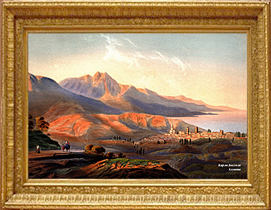 Художник Карло Боссоли. 'Алушта' 1840.